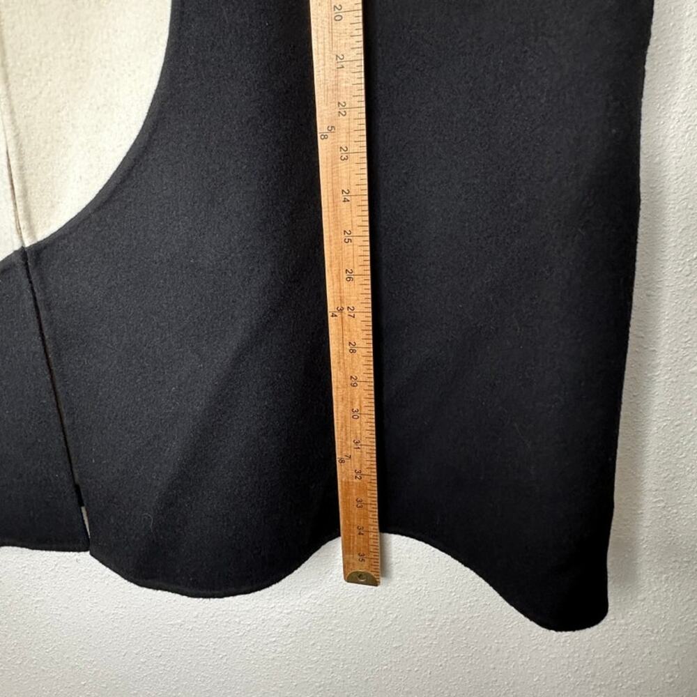 NWT Valentino Cream & Black Wool Cashmere Blend Cape 44 / 8 - Picture 16 of 16